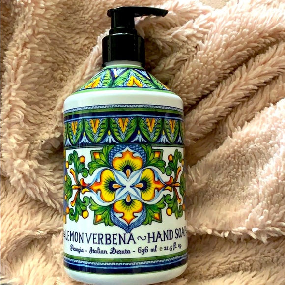 Italian hand soap made in Perugia lemon Verbena